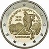 2EUSO_0540 2 Euro Mnze Slowakei 2025 Sonderprgung _100 Jahre 1_ int_ Sportturnier in der Slowakei - Eishockey-Europameisterschaft_