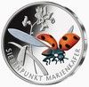J684UNDEFBFR 5 Euro 2023 Gedenkmünze Wunderwelt Insekten _ Siebenpunkt Marienkäfer bankfrisch