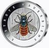 J691UNDEFBFR 5 Euro 2023 Gedenkmünze Wunderwelt Insekten _ Rostrote Mauerbiene